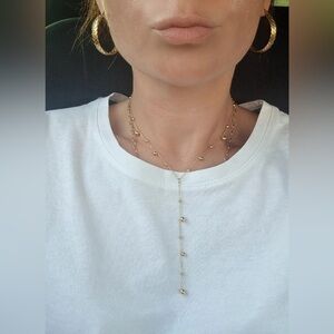NEW✨18K Gold Plated Bead Long Pendant Necklace